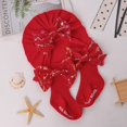 thumbnail image 3 of Miaouyo Newborn Hat and Socks Set, Sequined Bow Soft Casual Baby Girl Accessories, 3 of 6