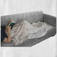 thumbnail image 6 of Floral Soft Flannel Fleece Throw Blanket, Pastel Toned Bridal Flower Carnation Closeups Illustration, Cozy Plush for Indoor and Outdoor Use, 50" x 60", Rose Dried Rose, by Ambesonne, 6 of 6