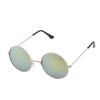 Retro Round Circle Sunglasses – Vintage Tinted Lenses, Metal Frame, Spring Hinge (OWL Style)
