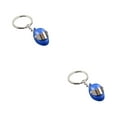 thumbnail image 4 of QualitChoice Key Rings Decoration Exquisite Purse Pendent Clasp Decor Sweet Gift Rustproof Plated Surface No Burrs -shaped Ring Blue 2Set, 4 of 6