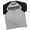T-Shirt Heather Grey, variant on GYMISH RAGLAN Savage Not Average Workout Gym T-Shirt Funny Gym Shirt for Men