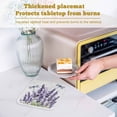 thumbnail image 6 of Purple Lavender Pot Holders for Kitchen Heatproof Potholder, 4 Pack Pastoral Botanical Floral Dragonfly Hot Pads Multipurpose Oven Pads Cloth Potholders Trivet for Cooking and Baking, 6 of 8