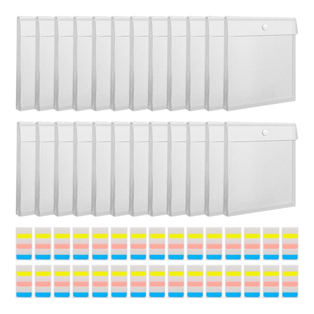 24 Bolsas de Papel Sharpla para Guardar Álbumes de Recortes 12.6 x 12.6 pulgadas con Pegatinas