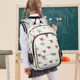 thumbnail image 7 of FORMRS Kids Backpack for School Unisex 17" Casual Bookbag Travel Daypack with Compartment Pockets, Colorful Cartoon Planes Pattern, 7 of 7