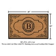 thumbnail image 4 of A1HC Abrilina Natural Coir Monogrammed Door Mat, PVC Backing, Durable Anti-Shed Heavy Duty Doormat for Outdoor Front Porch Entrymat - 30"x48", 4 of 7