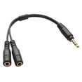 thumbnail image 2 of Adaptador divisor de Audífonoses con micrófono de 3,5 mm 1 TRRS macho a 2 TRS hembra Y cable de audio, 2 of 9