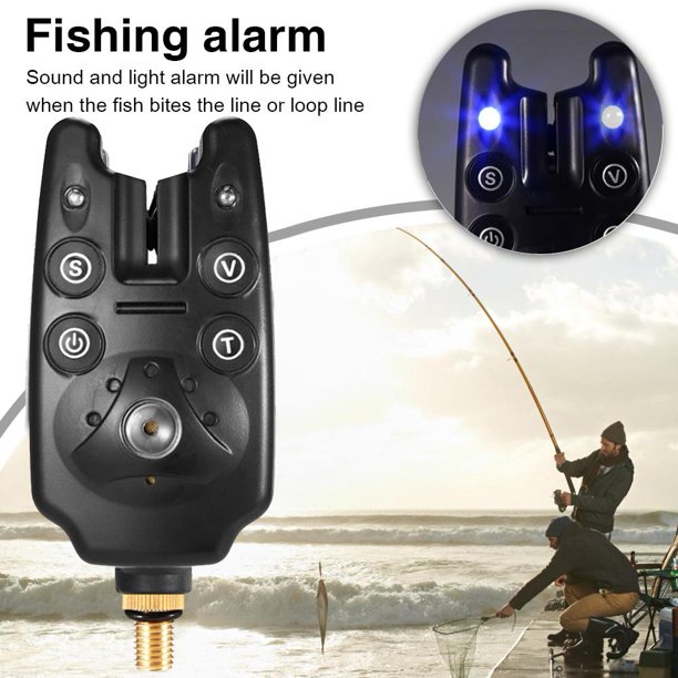 Alarma de mordedura de pesca electrónica Indicador de luz LED Herramienta de advertencia de pesca de carpa Ndcxsfigh Para Estrenar