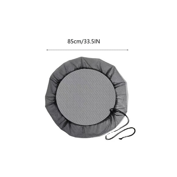 Uscallm Rain Barrel Cover Mesh Reusable Water Barrel Filter Screen Flexible Drawstring Top Catcher For Garden Outdoor Rainwater Collection