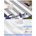 thumbnail image 6 of Anchor Gray Beach Towels Oversized Super Absorbent, Modern Navy Blue White Striped Nautical Lightweight Bath Towel Quick Dry Sets For Bathroom/Pool/Rv Camping/Beach Play/Gym Room/Picnic 35"x70", 6 of 8