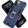 thumbnail image 3 of Case for iPhone 12 Pro Max with Built-in 360° Rotating Ring Kickstand Cover, Military-Grade Drop Protection Phone Case, Back Case for iPhone 12 Pro Max (6.7 inch), Blue, 3 of 5