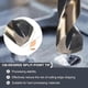 thumbnail image 4 of 9/16 inch drill bit, 1/2 inch reduced shank, M35 cobalt, black oxide, 135 point angle, 4 of 5