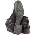 thumbnail image 4 of Josef Seibel Sanja 10 Women's Lace Up Leather Floral Ankle Boot In Navy Size 9, 4 of 6