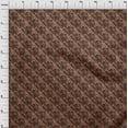 thumbnail image 4 of oneOone Rayon Brown Fabric Geometric Dress Material Fabric Print Fabric By The Yard 56 Inch Wide, 4 of 4