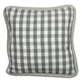 thumbnail image 2 of Heritage Lace 50.040.012 20 x 20 in. At Home with Marieke Double Check Pillow Cover, Blue, 2 of 2