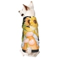 thumbnail image 1 of Fotbe Sunflower Gnomes 3 Sudadera con Estampado para Perros Pequeños – Suéter con Capucha para Mascotas, Tela Suave de Forro Polar con Bolsillo-Medium, 1 of 7