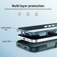 thumbnail image 3 of Allytechgroup Magnetic Case for iPhone 11 with Ring Holder, Support Wireless Charging Hard PC Soft TPU Slim Fit Shcokfproof Protective Back Cover for iPhone 11, Lightblue, 3 of 8