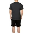 thumbnail image 6 of Bintangor Men's Short Sleeve T-Shirts 100% Cotton Crew Neck Solid Basic Tees (3 Pack) 2Black1Darkgrey M, 6 of 7