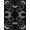 Black Gray, Pattern 16, variant on ODIKA 8'x10' Washable Area Rug Durable, Non-Slip Witchy Snake Moody Whimsical Boho Border Moth Witch Themed Gothic Flowing for Living Room, Under Sectional, Family