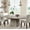 Gray, variant on Extendable Round Dining Table 47"-63" – Circle Kitchen Table with Thickened Tabletop & Square Pedestal Base – Modern Dinner Table for Kitchen, Dining Room (Table Only)