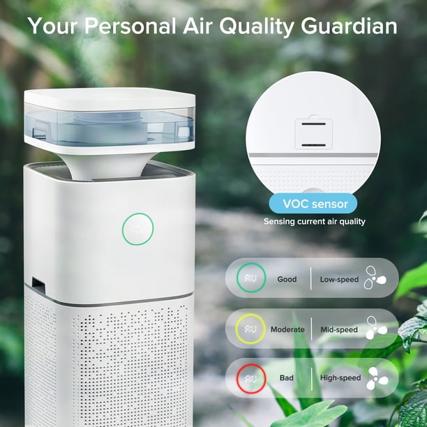 KISSAIR 2-in-1 Air Purifier and Humidifier Combo(CARB), H13 True