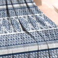 thumbnail image 3 of Blue and White Geometric Striped Pattern Blanket,Comfortable Soft Flannel Throw Blanket,All Season,Warm Lightweight Blankets for Sofa Bed Couch Living Room Chair,30"x40", 3 of 4
