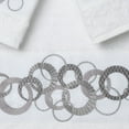 thumbnail image 4 of Authentic Hotel and Spa  Turkish Cotton Circles Embroidered 3 piece Towel Set Grey, 4 of 5