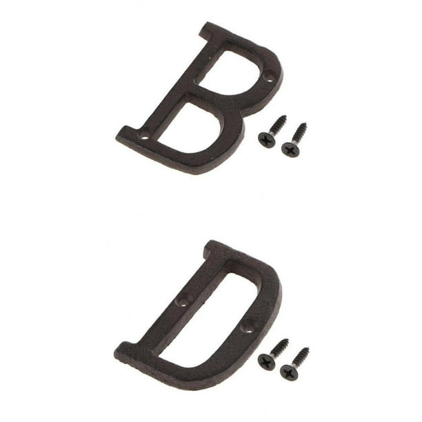 2 letras para puerta, creativas, para bricolaje, para dormitorio, para montar en la pared BD