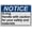 Warning Sign 3, variant on Waiting Salt Approval Sign, Industrial Material Handling Caution Sign 8"x12" UV Resistant for Indoor Outdoor Warehouse Material Workplace