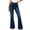 Dark Blue women flare jeans high waisted a1, variant on BRELIL Women's Flare Leg High Waisted Jeans with Pockets Button Denim Casual Long Pants Trendy Y2K Trouser Streetwear Fashion Outfits, White S