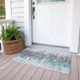 thumbnail image 6 of Addison Rugs Chantille Indoor/Outdoor Transitional Modern Teal Washable Rectangle Rug, 1'8" x 2'6", 6 of 6