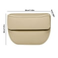 thumbnail image 2 of Tunhigl Car Seat Gap Storage Organizer Compact Leather Storage Solution for Small Items Universal Fit for All Vehicles Beige, 2 of 9