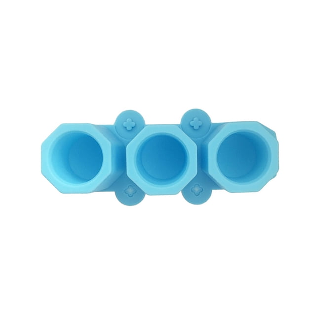 Molde De Silicona Para Maceta De 3 Incluso Flores, Herramienta De Jabón Para Pasteles Caseros Diy, Manualidades De Piedra De Incienso Para Esparcir Coches Poligonales Minnieouse HA014759-00