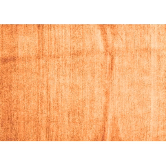 Ahgly Company Indoor Rectangle Abstract Orange Contemporary Area Rugs, 6' x 9'