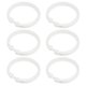 thumbnail image 1 of Anillos para Cortinas Plásticos en Forma de O con Gancho a Presión para Varilla de Cortina Blanca 50mm Diámetro Interior 6 Pcs, 1 of 4