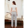 thumbnail image 5 of U2SKIIN Womens Pajama Pants, Soft Lightweight Lounge Sleep Pants with Pockets Casual Pj Bottoms (Light Grey Mel., 2XL), 5 of 5