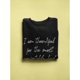 thumbnail image 3 of Thankful For A Comfy Bed Sweatshirt Women -GoatDeals Designs, Female Medium, 3 of 4