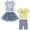 BANAN, variant on BTween Girls 4 Pack Floral Fashion Summer Clothes Set - Tutu Skirt Tank Top Short Sleeve and Biker Shorts