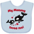 thumbnail image 3 of Inktastic My Mommy Loves Me Orca Baby Boys or Girls Baby Bib, 3 of 4
