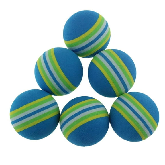 WRISTBIQUE 8Pcs EVA Foam Ball for Training Aid in Round Shape and Blue Color