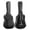 Black, variant on VEVOR Acoustic Guitar Hard Case, 47.1 Inch, Hard-Shell Protective Travel Carrying Case with Accessory Compartment, Foam Padding, Portable Handle, Shoulder Straps, for 41 Inch Acoustic Guitars, Black