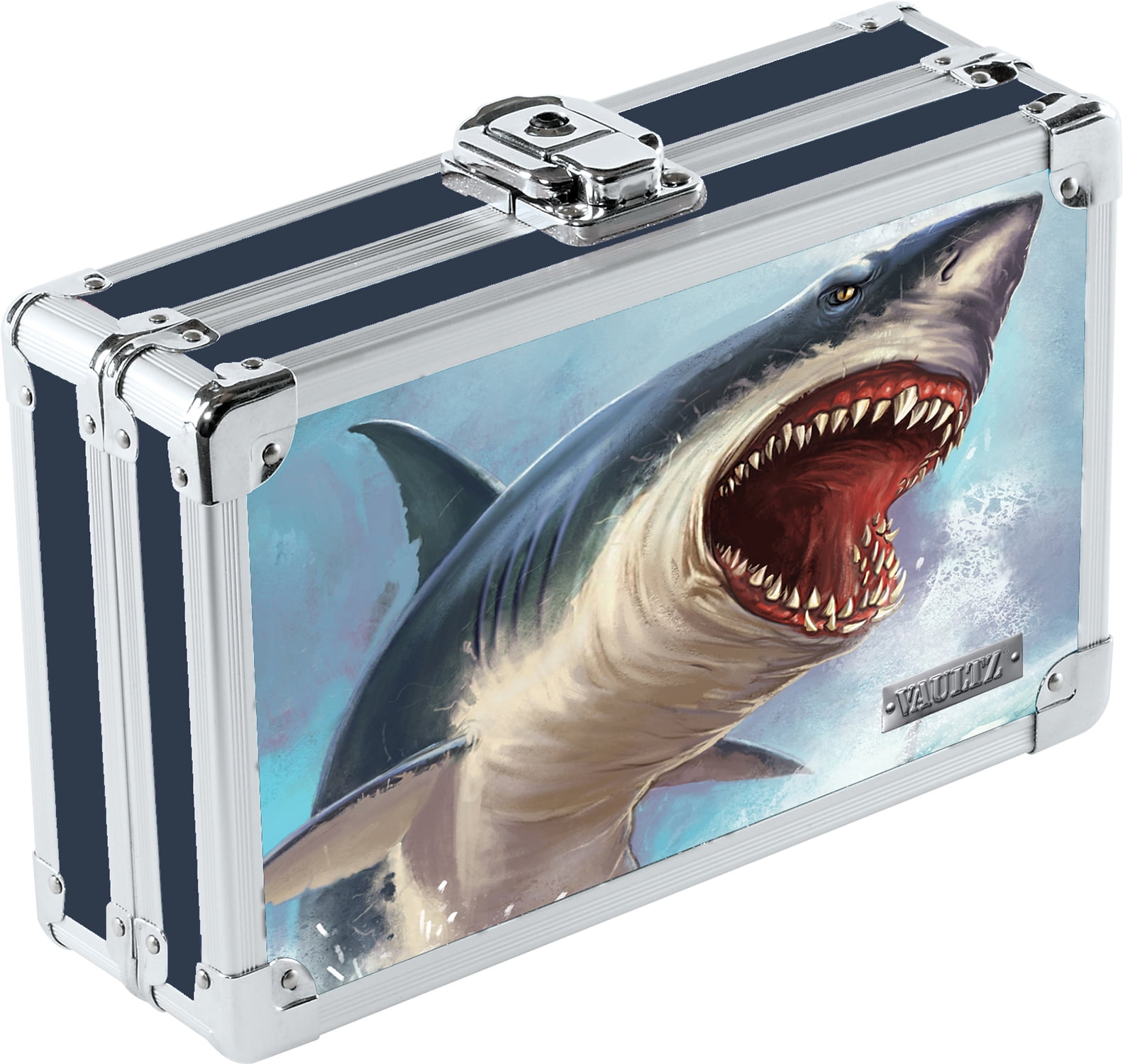 Vaultz Locking Pencil Box Shark Vz03837 Walmart Com