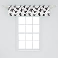 thumbnail image 2 of Ambesonne Cactus Window Valance, Monochrome Saguaro Botanical, 54" X 12", Charcoal Grey White, 2 of 3