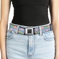 thumbnail image 5 of Buckle-Down Belt, Seatbelt Buckle Belt, Madras Plaid Pink, Youth 22 to 32 Inches, 5 of 9