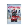 thumbnail image 2 of Hello Welcome Winter The Ski Scottish Terrier Snowy Day Travel Passport Wallet Scottie Dog Lover Gifts PU Leather Passport Holder Cover - 13013, 2 of 5
