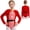 Red, variant on iiniim Kids Girls Sequins Shiny Xmas Long Sleeve Ballet Leotard Unitard Candy Cane Striped Dancewear Red 8