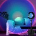 thumbnail image 3 of Sunset Lamp Projection Led Light,180 Degree Rotation Sunset Projection Lamp, Night Light Projector Led Lamp, Romantic Projector for Home Party Living Room Bedroom Decor (Rainbow), 3 of 6
