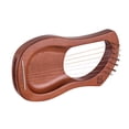 thumbnail image 3 of Walter.t Arpa de lira de madera de 7 cuerdas Cuerdas de metal Caoba Madera maciza, 3 of 8