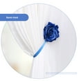 thumbnail image 6 of BrowQuartz ABS Curtain Tieback Solid Color Cute Stylish Flower Shape Decorative Replacement Household Living Room Buckle Fastener Blue, 6 of 6