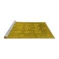 thumbnail image 2 of Ahgly Company Machine Washable Indoor Rectangle Oriental Yellow Industrial Area Rugs, 8' x 12', 2 of 4