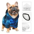 thumbnail image 2 of Bingfone Blue Fire Cool Wolf Dog Clothes Hoodie, Pet Winter Coat,Puppy Sweatshirts for Small Dogs Boy Girl,Suitable for All Breeds-XX-Large, 2 of 6